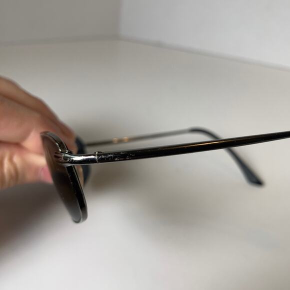 Rare! Ray-Ban RB3162 Sleek 004/48 Sunglasses Silver Chrome Polarized 52-19 - Picture 6 of 16